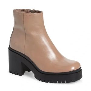NEW JEFFREY CAMPBELL ANEMONE PUTTY BEIGE BOOT SIZE 8.5M